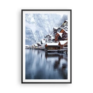 Poster în ramă neagră - În decor de iarnă - 61x91 cm