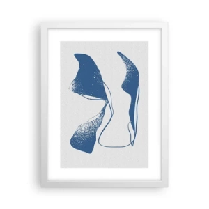 Poster în ramă albă - Abstracție înaripată - 30x40 cm