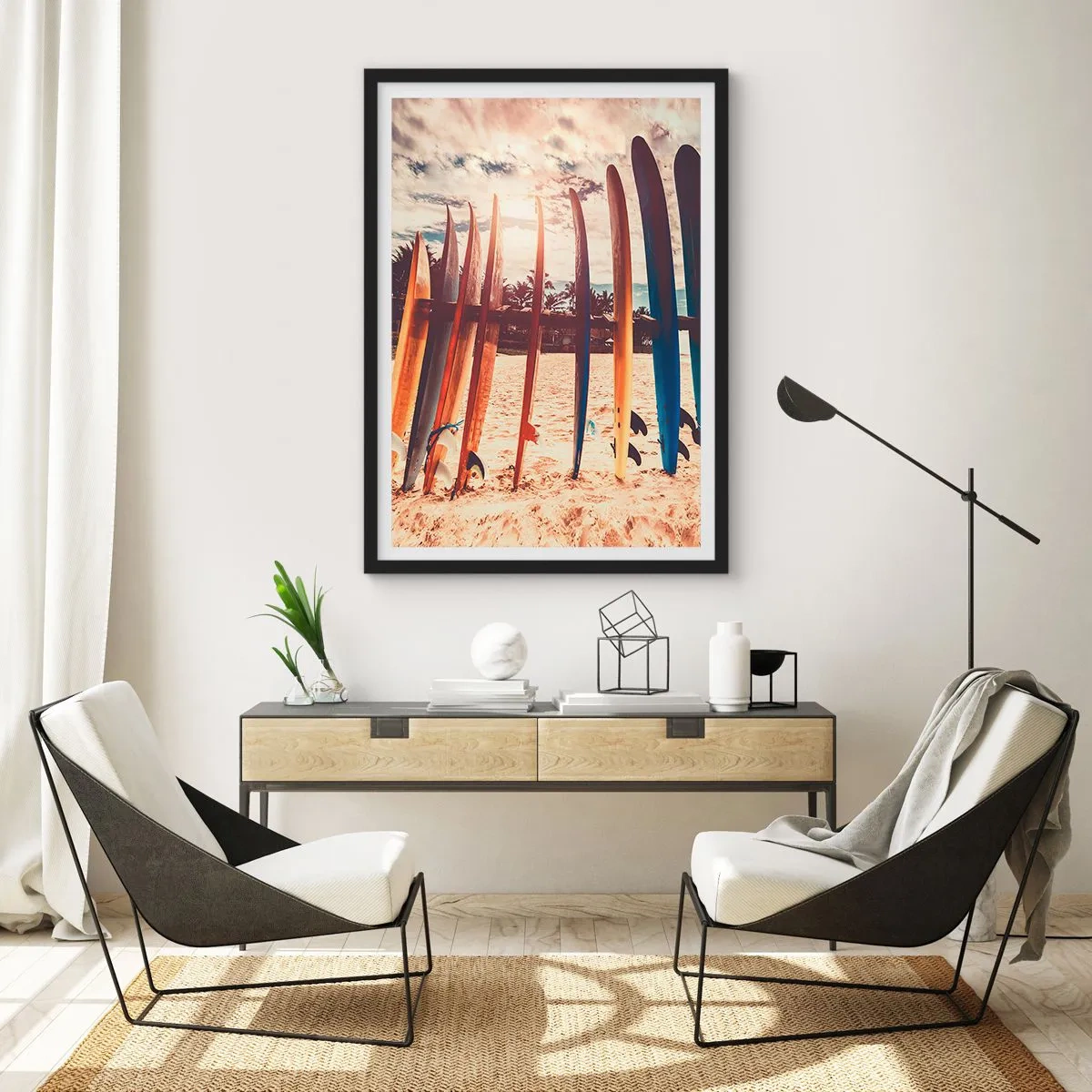 Poster în ramă neagră - Noapte bună, până mâine - 61x91 cm