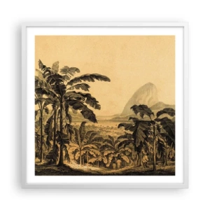 Poster în ramă albă - În stil colonial - 60x60 cm