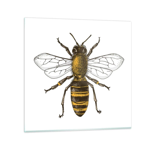 Tablou pe sticlă - Frumoasă și bună - 30x30 cm