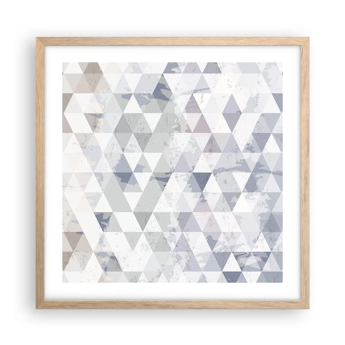 Poster în ramă de stejar deschis - În ritm de trei - 50x50 cm