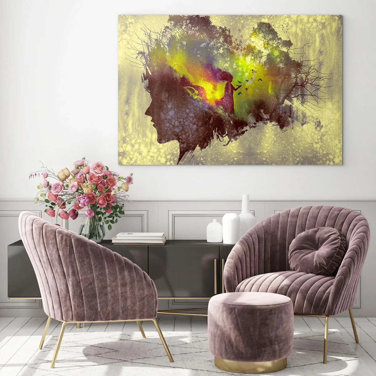 Tablou pe sticlă - Mama Natură - 120x80 cm