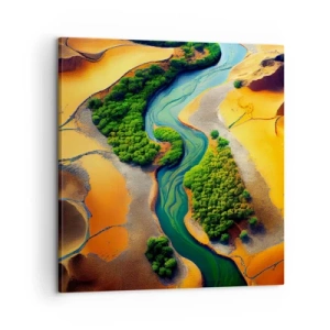 Tablou pe pânză - Râul care dă viață - 60x60 cm