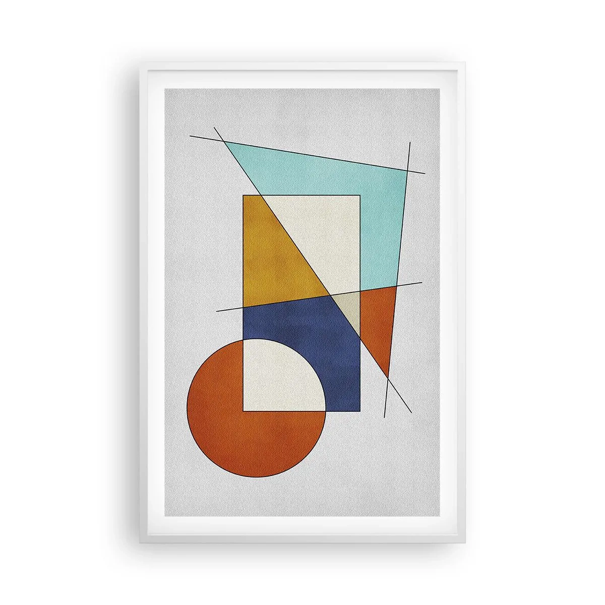 Poster în ramă albă - Abstracție: distracție modernistă - 61x91 cm