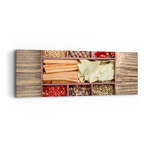 Tablou pe pânză - Ordine de forme, buchet de arome - 90x30 cm