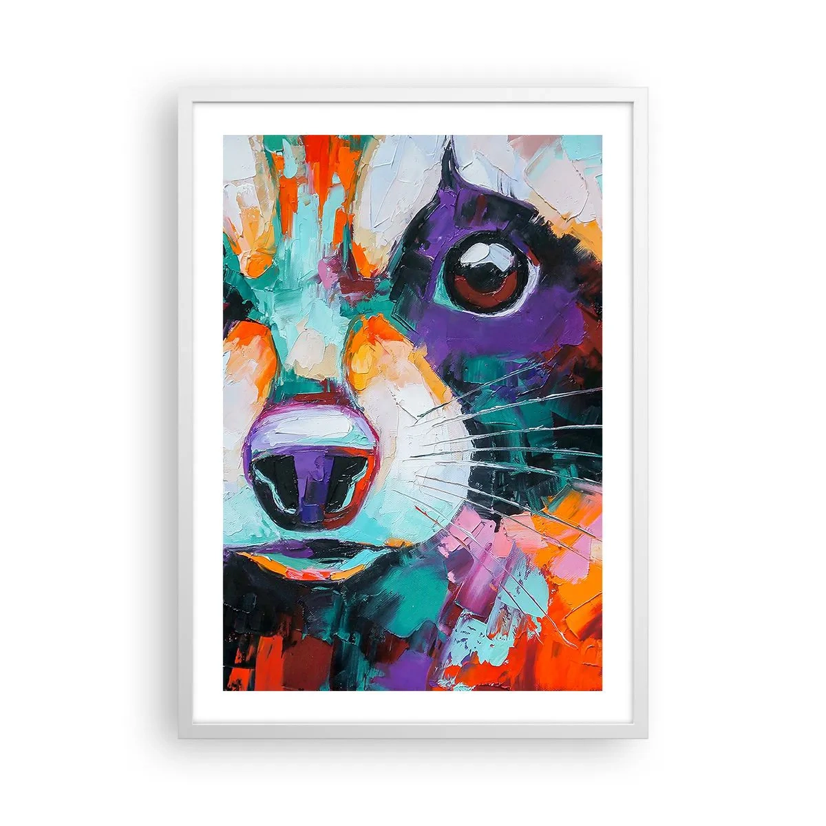 Poster în ramă albă - Doar emoții bune - 50x70 cm
