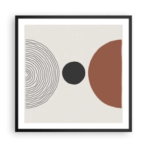 Poster în ramă neagră - În centrul atenției - 60x60 cm