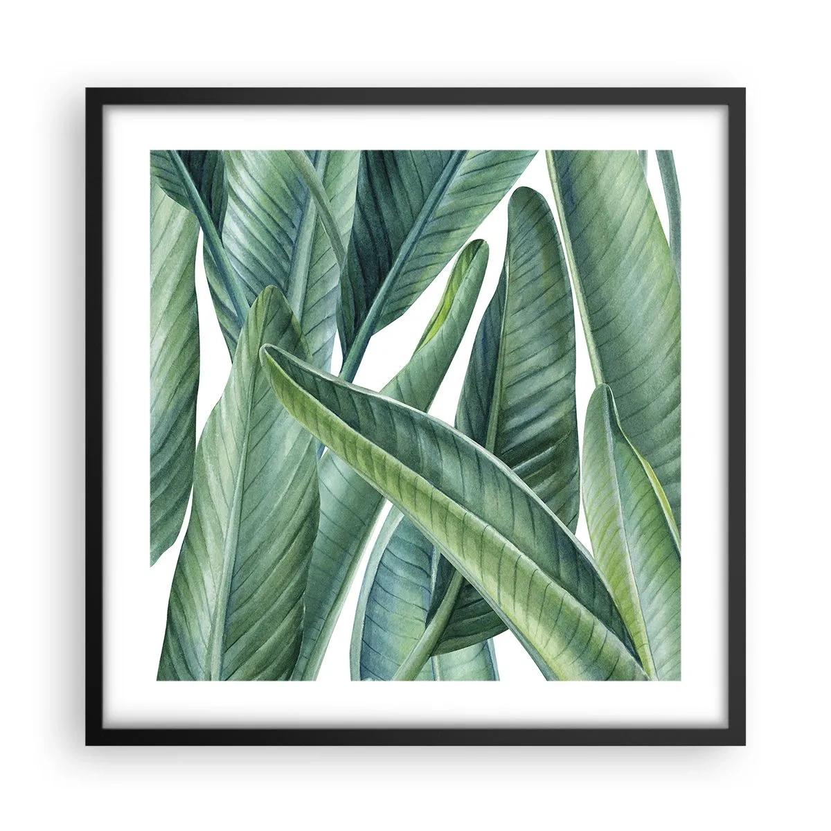 Poster în ramă neagră - Verdeața în sine - 50x50 cm