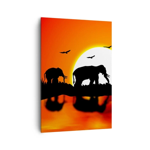 Tablou pe pânză - Și seara pentru un pahar - 70x100 cm