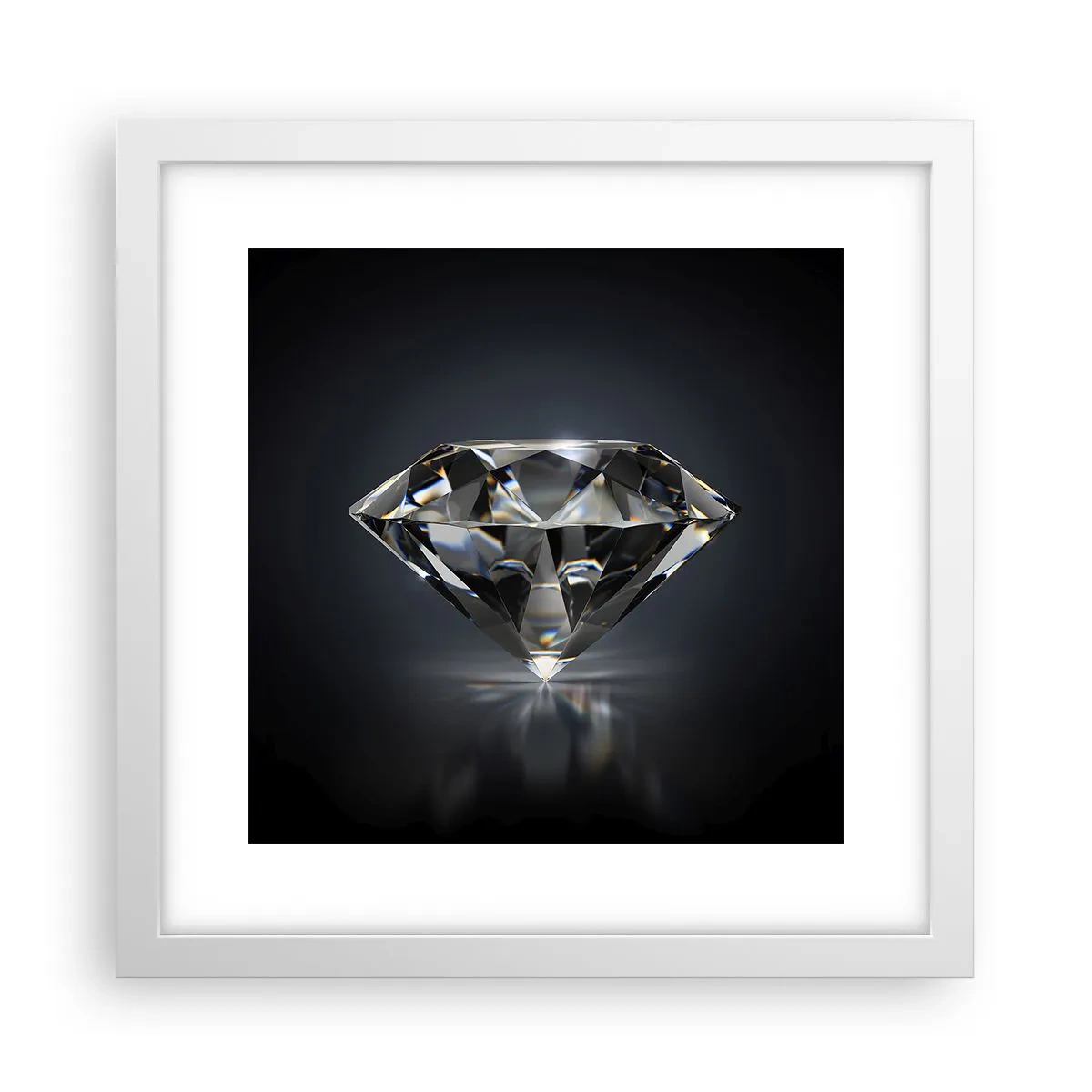 Poster în ramă albă - Best girls friend - 30x30 cm