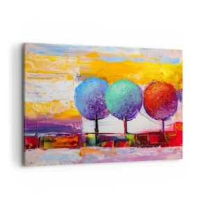 Tablou pe pânză - Trei copaci - 120x80 cm