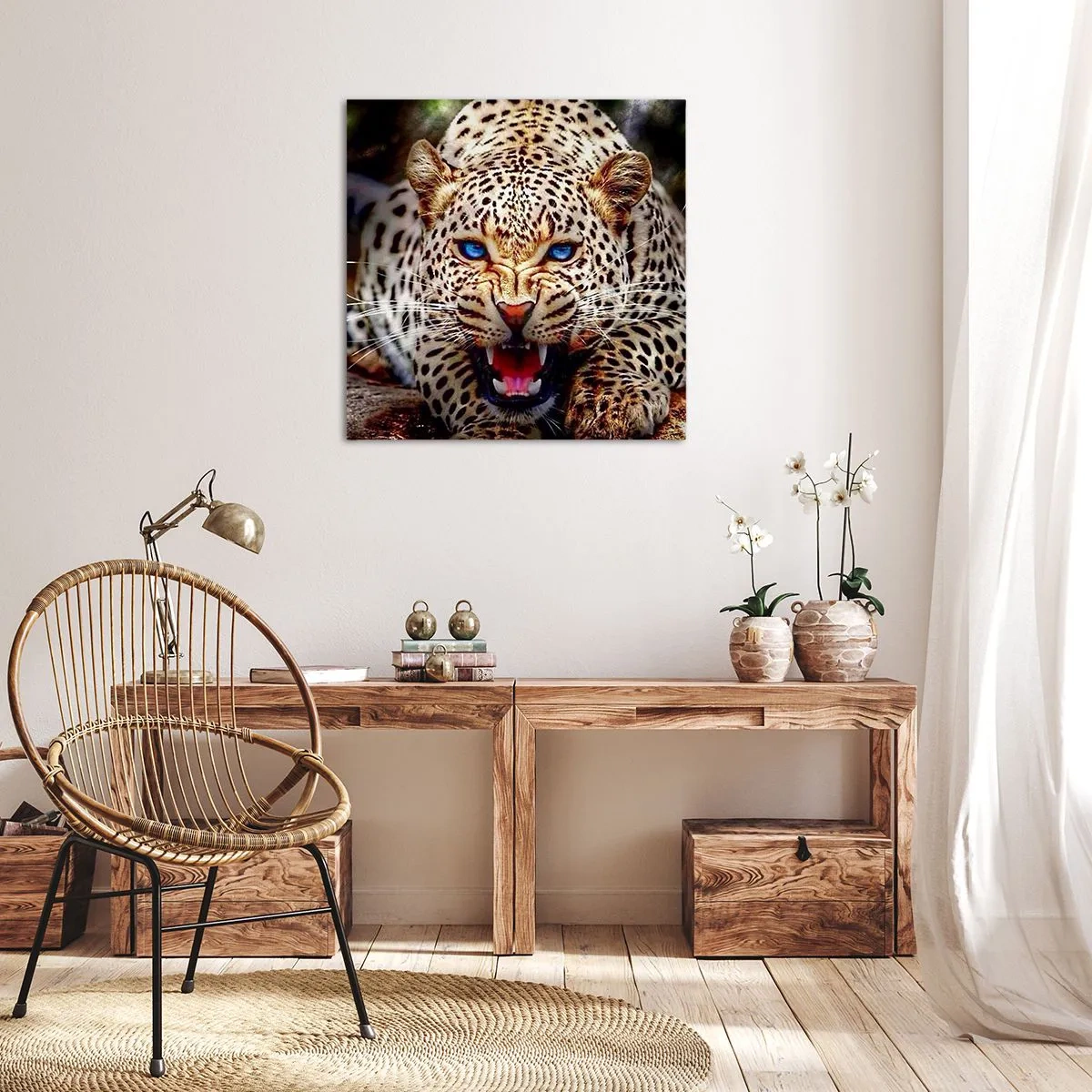 Tablou pe pânză - Furie pură - 40x40 cm