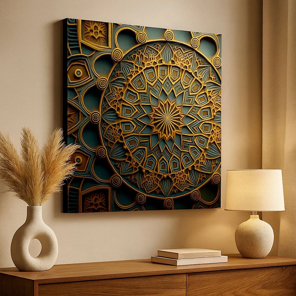 Tablou pe pânză - În stil arabic - 30x30 cm