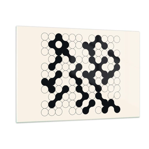 Tablou pe sticlă - Joc chinezesc - o variație - 120x80 cm