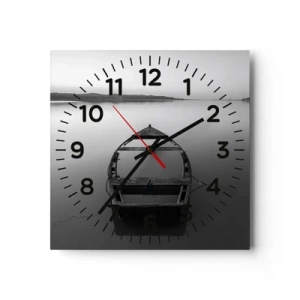 Ceas de perete - Ceas pe sticlă - Dor și melancolie - 30x30 cm