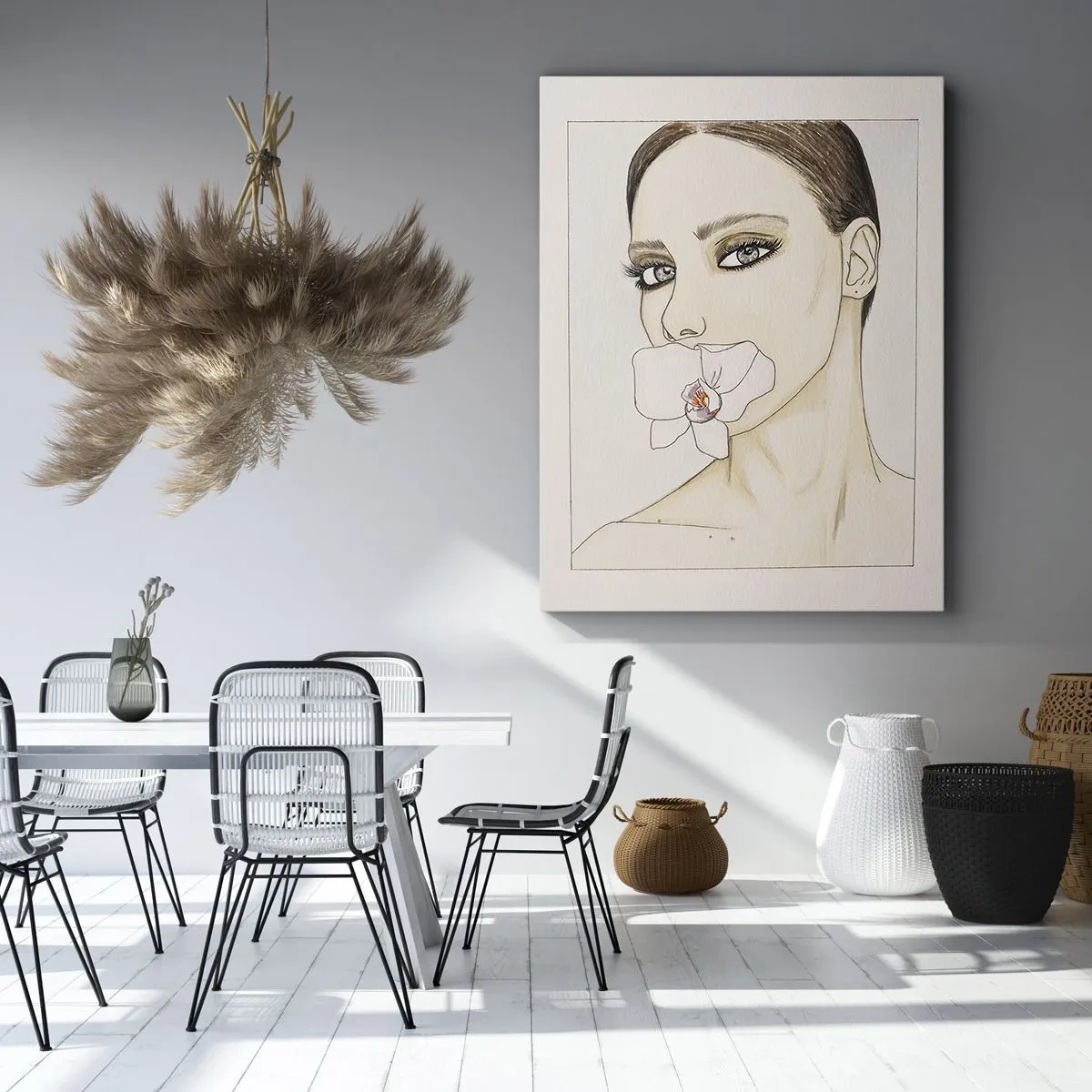 Tablou pe pânză - Un simbol al eleganței și frumuseții - 55x100 cm