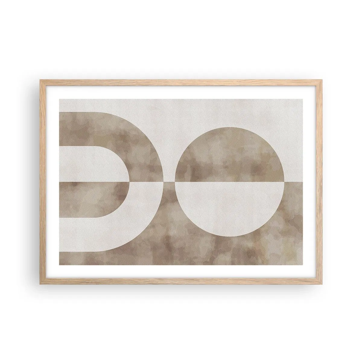 Poster în ramă de stejar deschis - Similitudini și diferențe - 70x50 cm