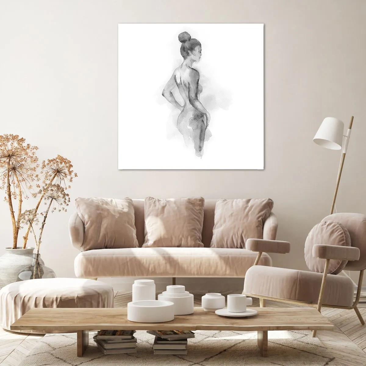 Tablou pe pânză - Frumoasă ca o pictură - 50x50 cm