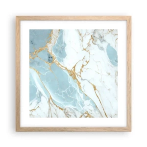 Poster în ramă de stejar deschis - Bogăția pietrei - 40x40 cm