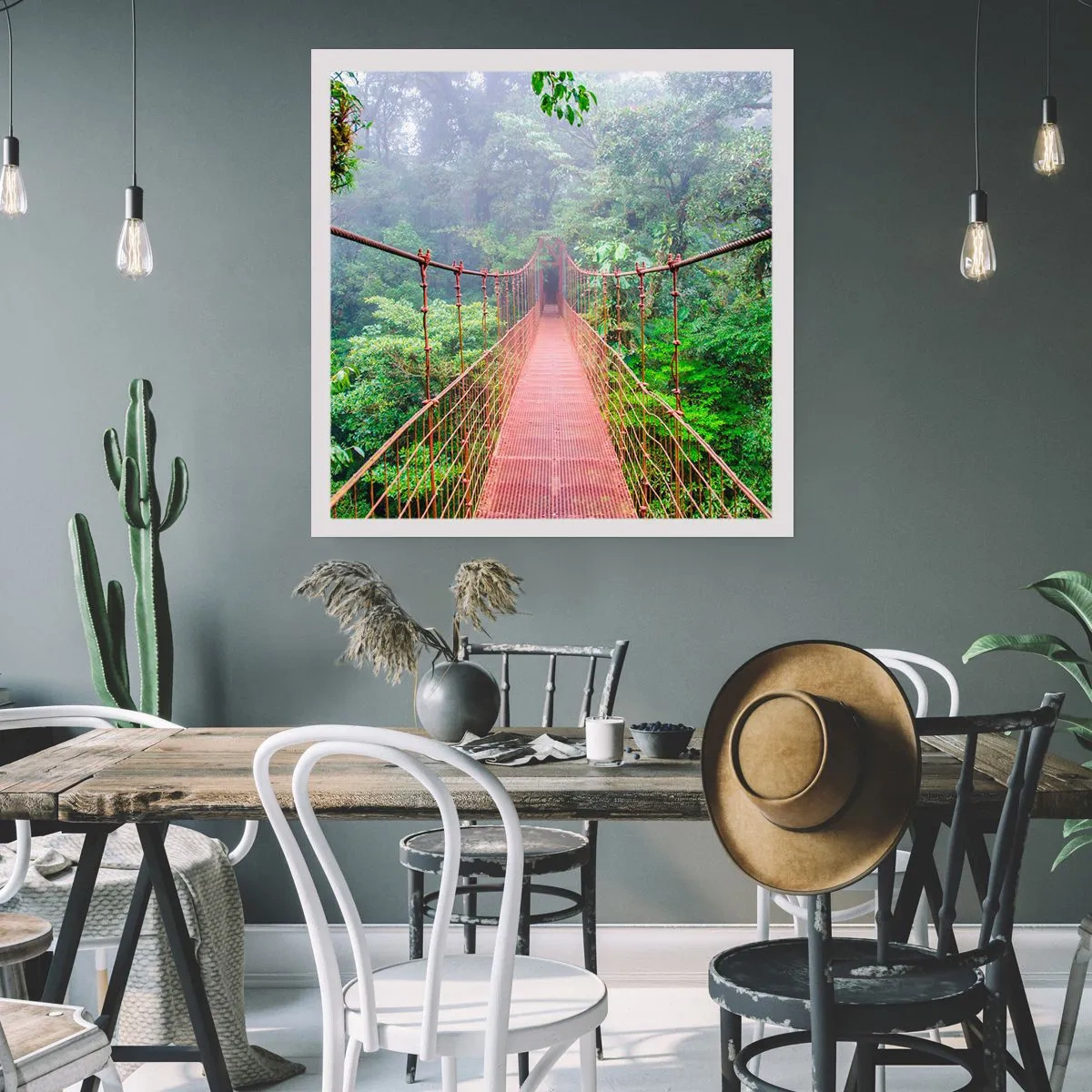Poster - Suspendat deasupra coroanelor arborilor - 30x30 cm