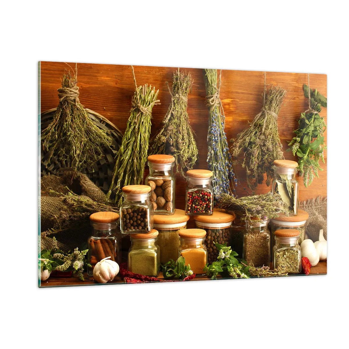 Tablou pe sticlă - Vrăjitorie de bucătărie - 120x80 cm