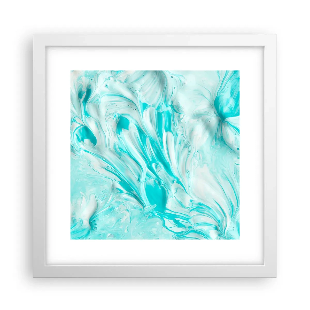 Poster în ramă albă - Împreună pentru totdeauna - 30x30 cm