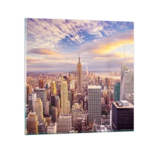 Tablou pe sticlă - Ajungeți la nori înșiși - 70x70 cm