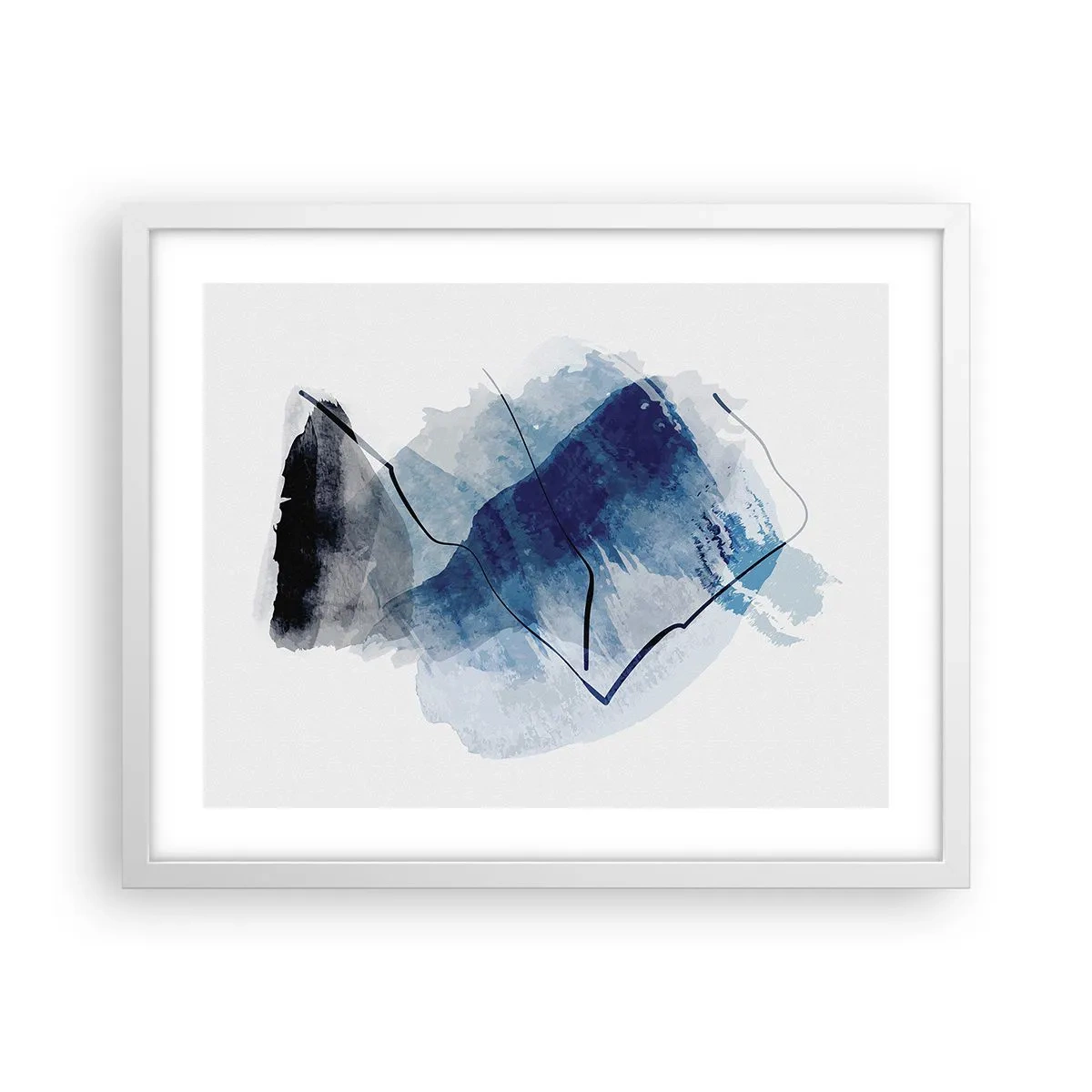 Poster în ramă albă - Iceberg - 50x40 cm