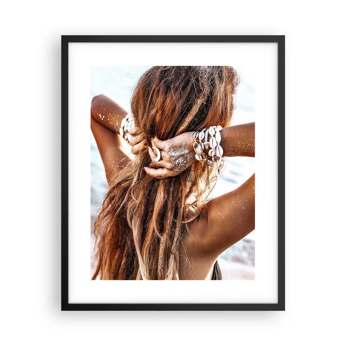 Poster în ramă neagră - Sora apei și a soarelui - 40x50 cm