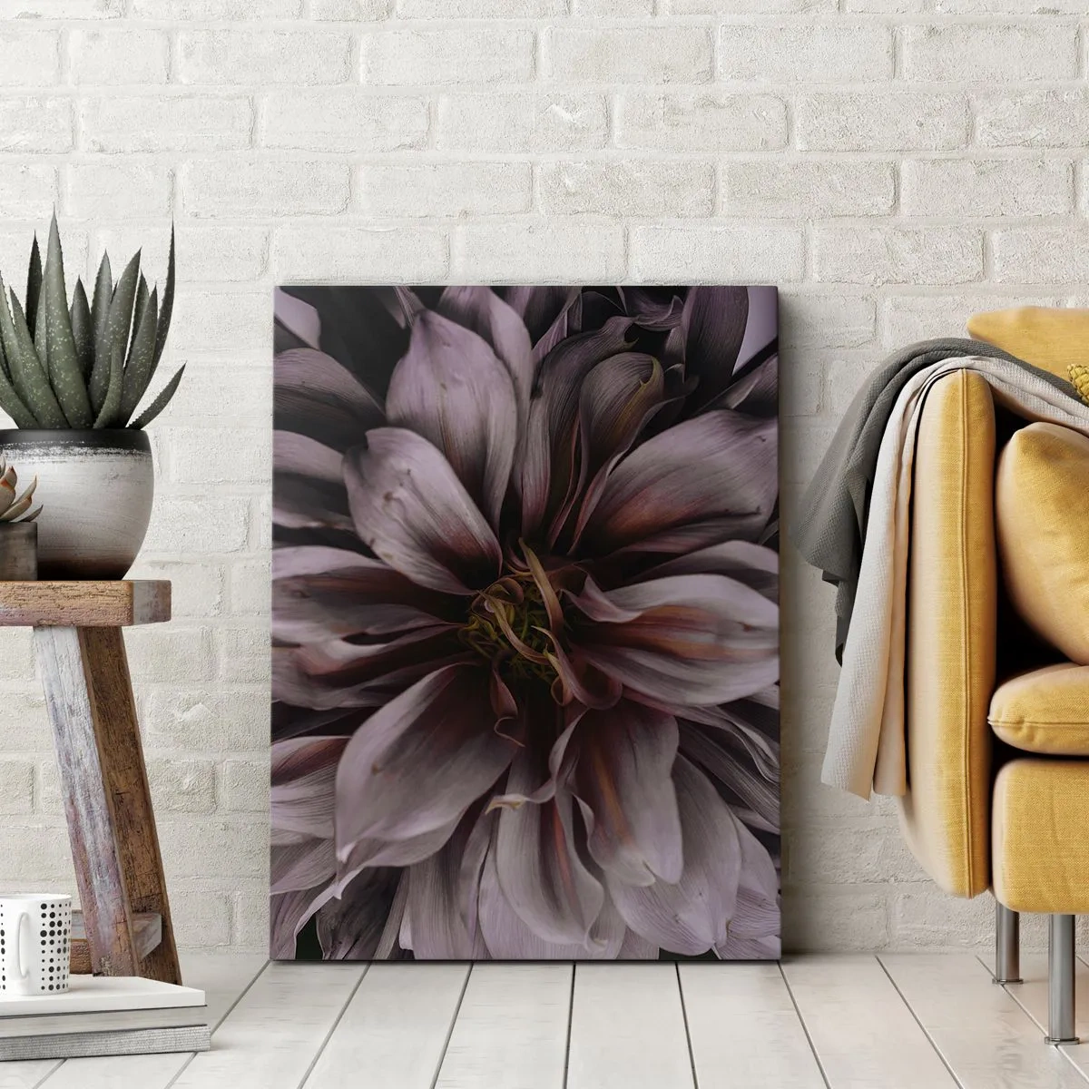 Tablou pe pânză - Inimă florală - 50x70 cm