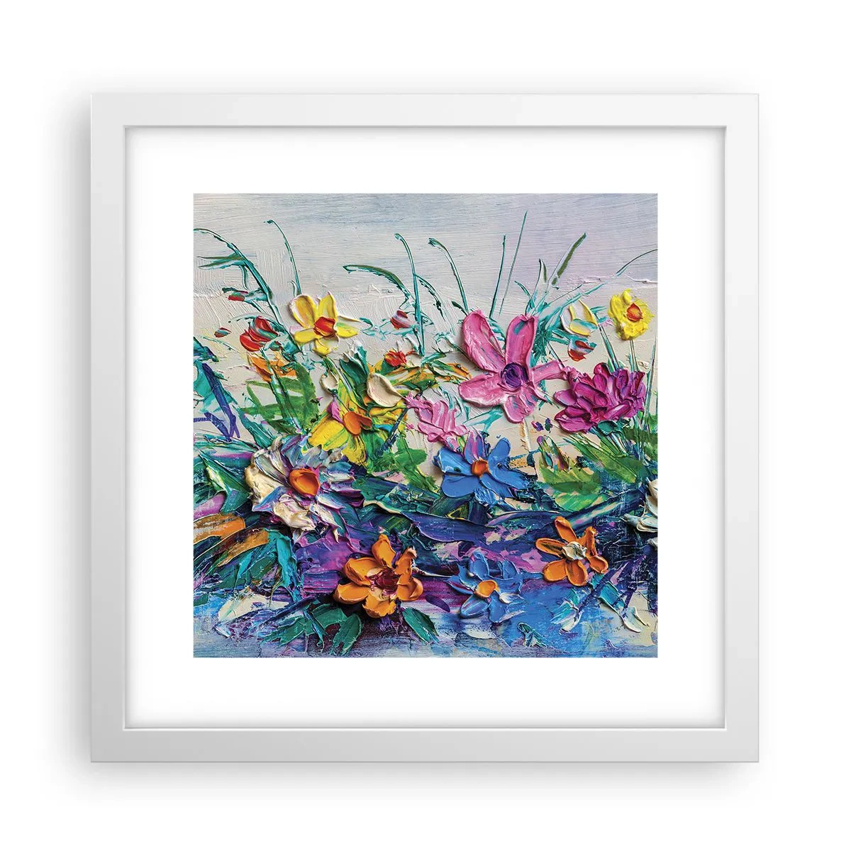 Poster în ramă albă - Nu este deloc o natură moartă - 30x30 cm