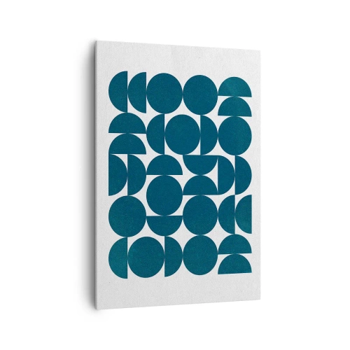 Tablou pe pânză - Cercuri și semicercuri - 70x100 cm