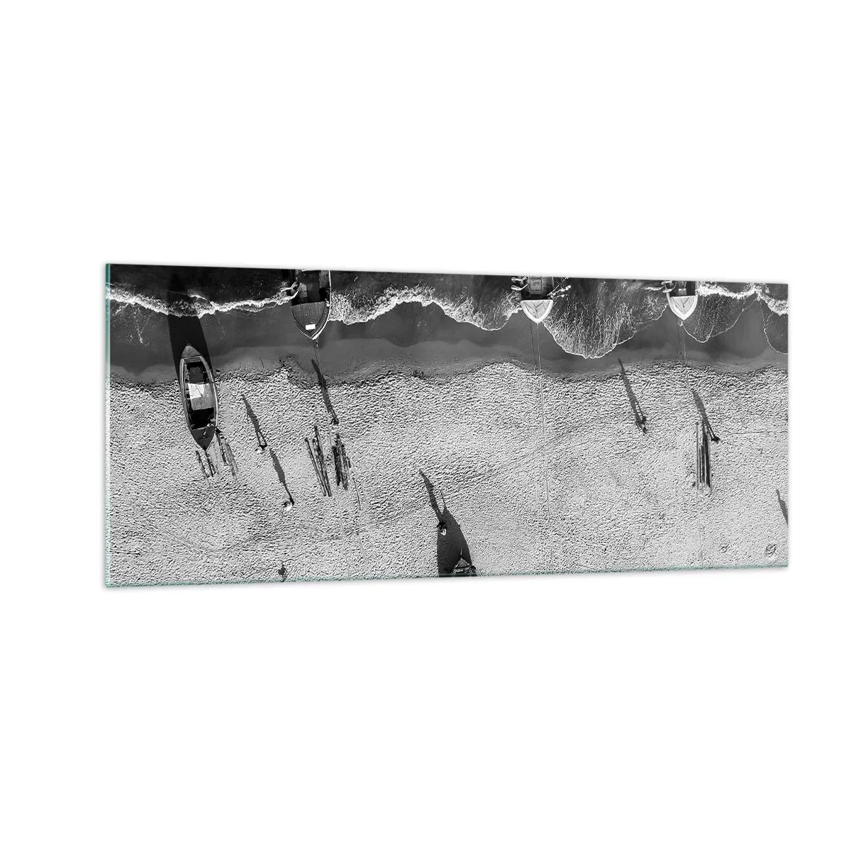 Tablou pe sticlă - Tot pe țărm... - 100x40 cm