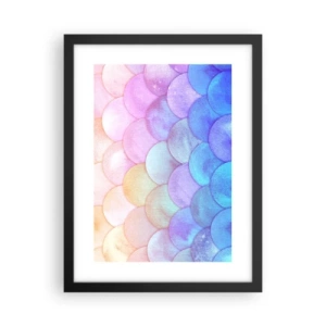 Poster în ramă neagră - Coajă de perlă - 30x40 cm