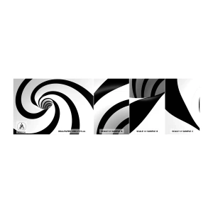 Mostră de Tapet Standard Eco - Să te predai vortexului? - Abstracția, 3D, Vortex - 100x30 cm