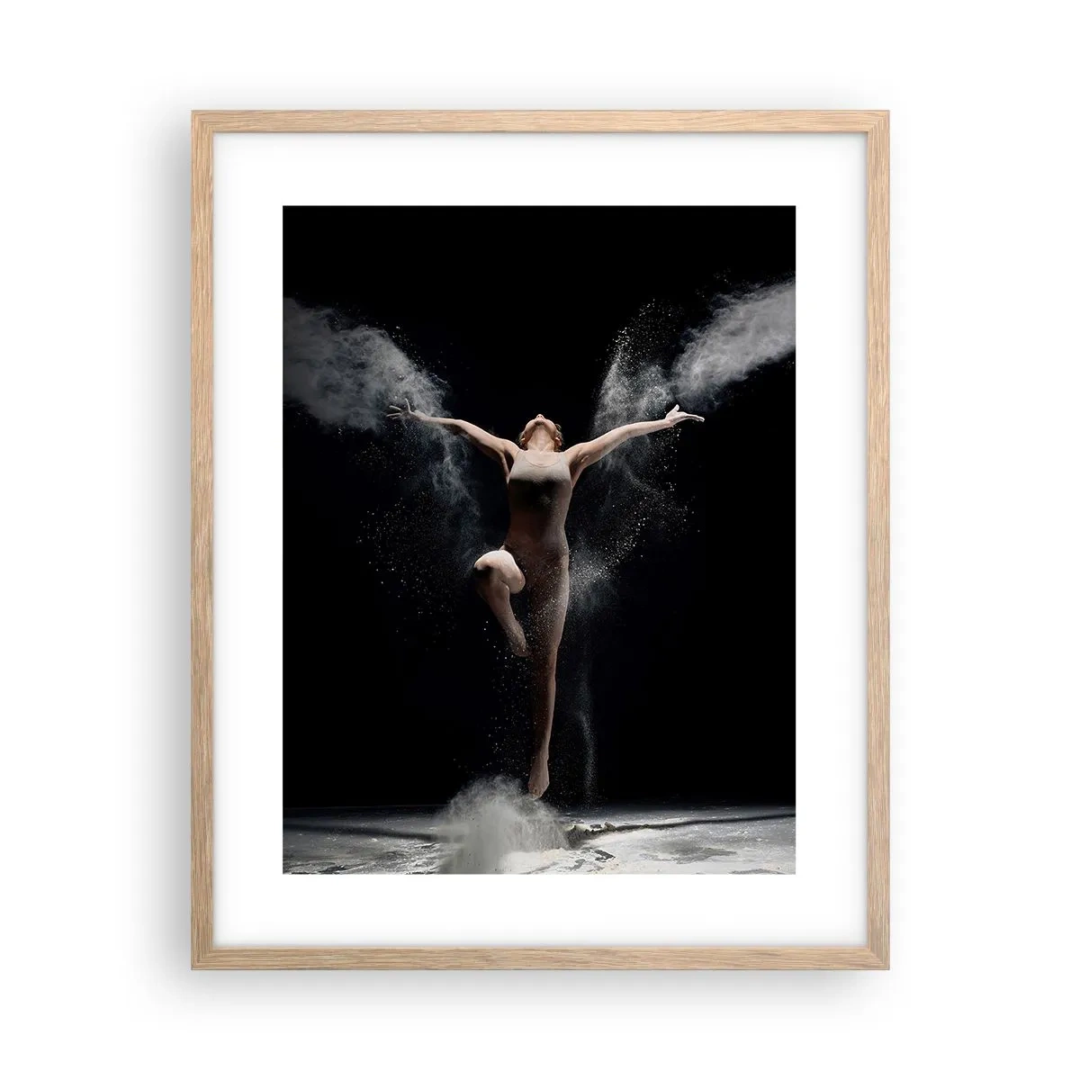 Poster în ramă de stejar deschis - Elfii există - 40x50 cm