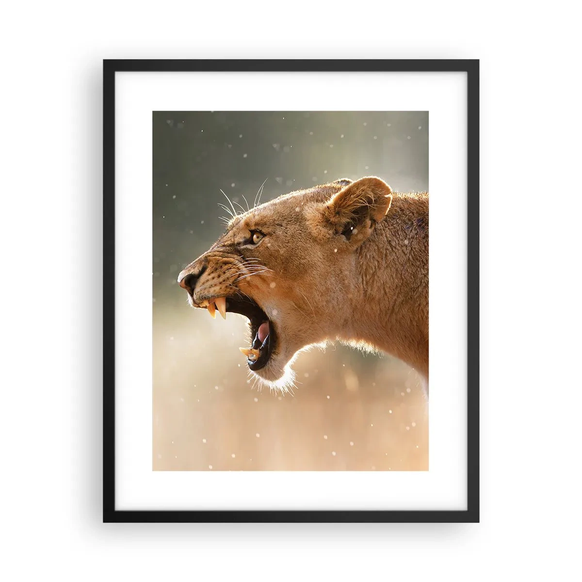 Poster în ramă neagră - Încearcă să nu asculți - 40x50 cm