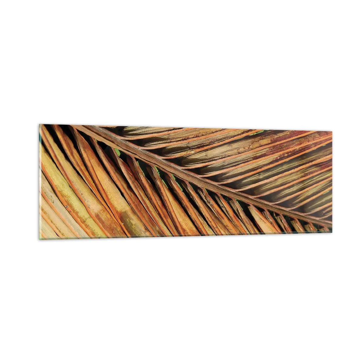 Tablou pe sticlă - Aur de nucă de cocos - 90x30 cm