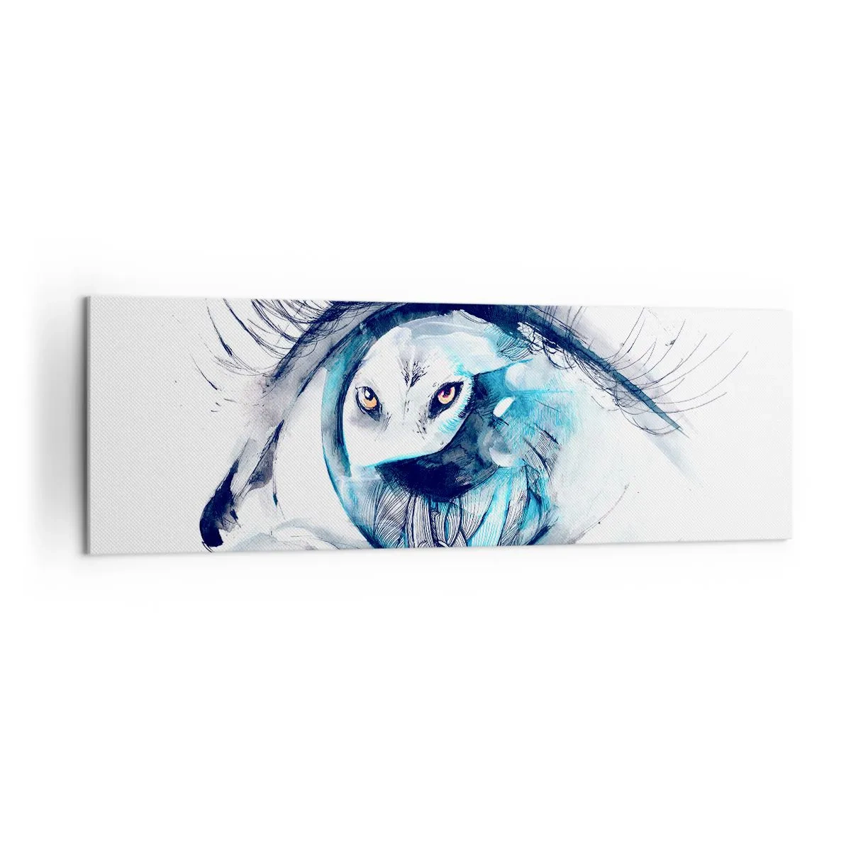 Tablou pe pânză - Ochi în ochi cu sălbăticia - 160x50 cm