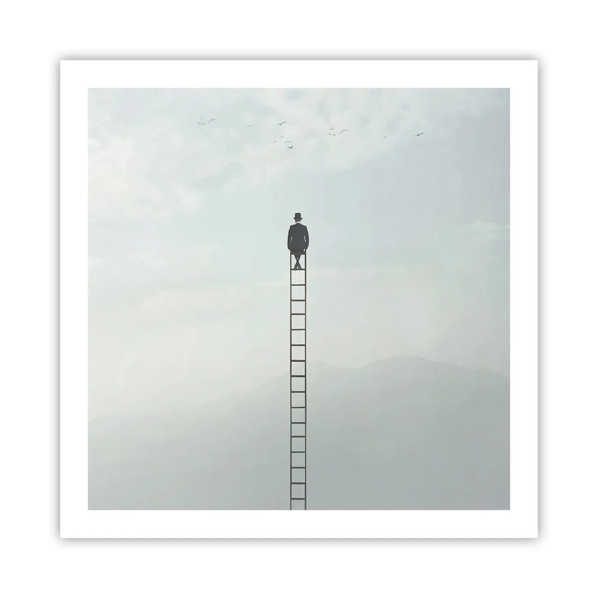 Poster - Fii deasupra - 60x60 cm