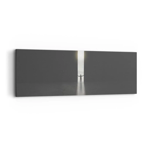 Tablou pe pânză - Un pas spre un viitor luminos - 90x30 cm