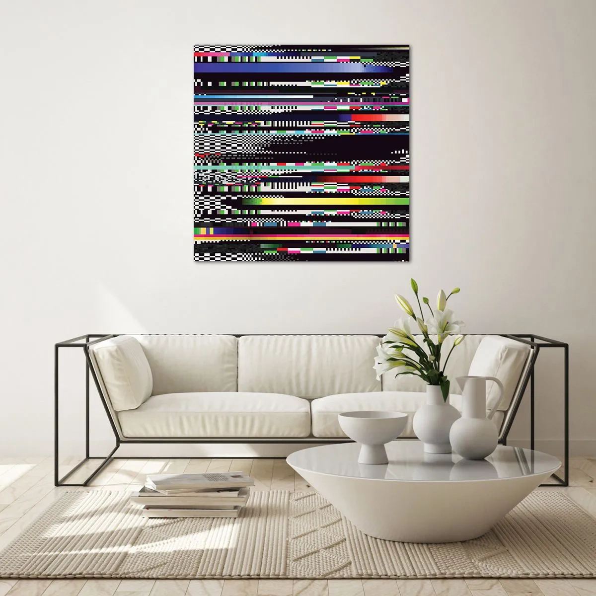 Tablou pe sticlă - Imaginea controlată a realității - 60x60 cm