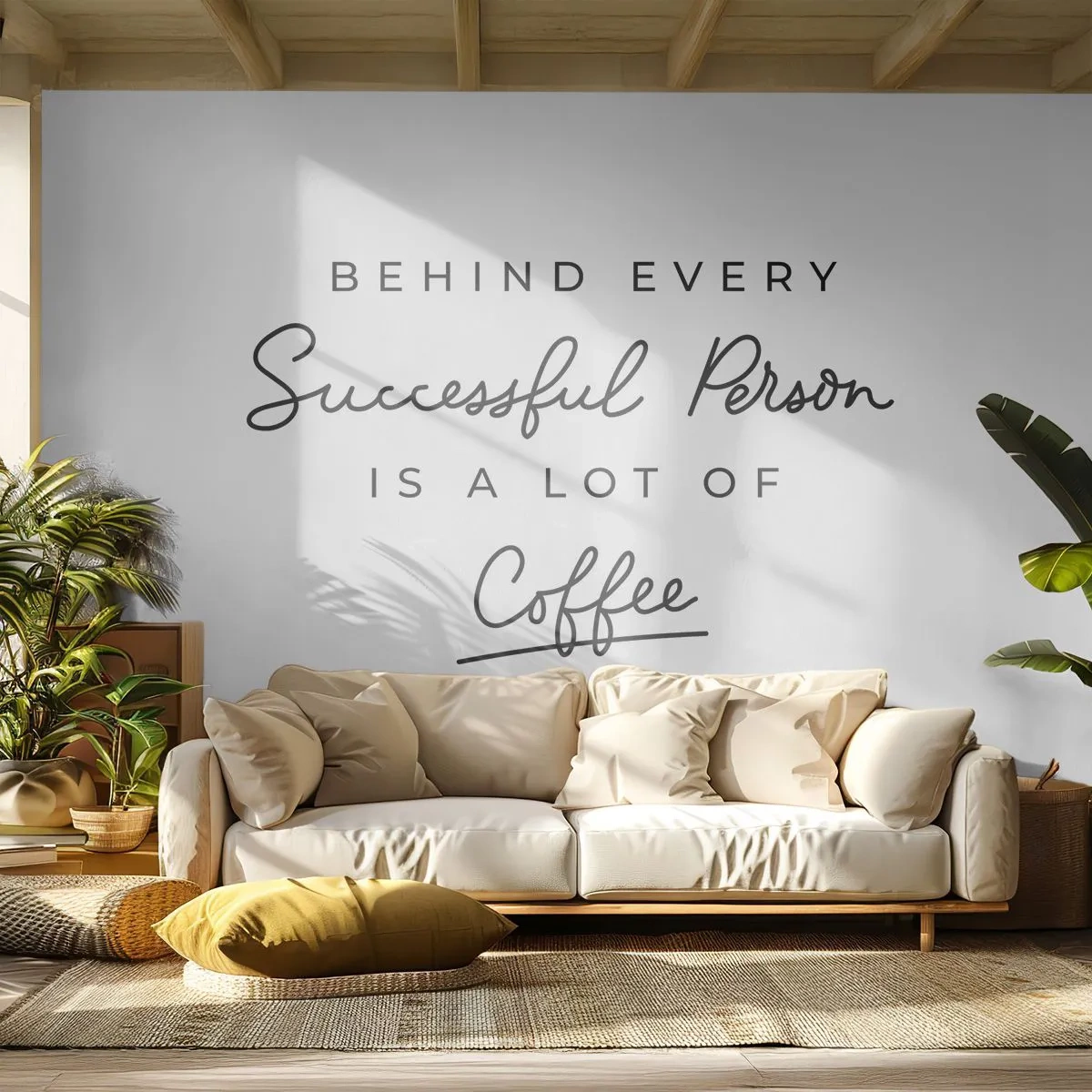 Tapet Premium Canvas - Secretul succesului - Tipografie, Afirmare, Maxim - 300x210 cm