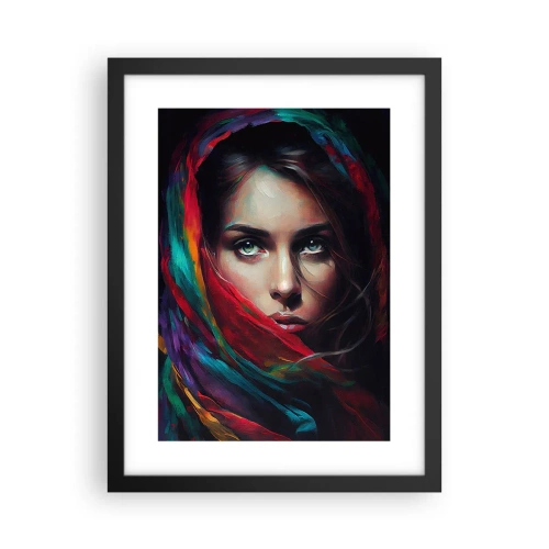 Poster în ramă neagră - Misterul ochilor verzi - 30x40 cm