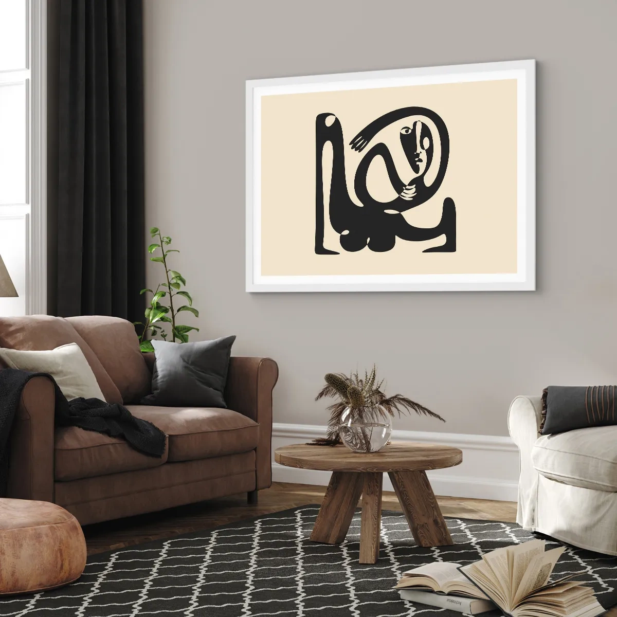 Poster în ramă albă - Aproape Picasso - 40x30 cm