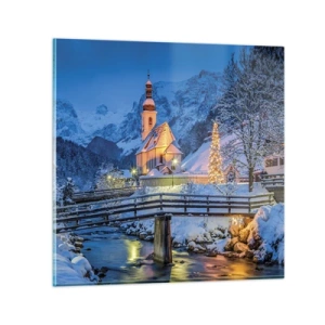 Tablou pe sticlă - Spiritul Crăciunului - 40x40 cm