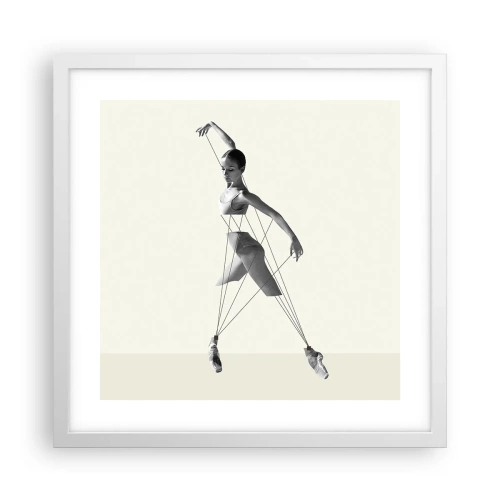 Poster în ramă albă - Într-un teatru de lumină - 40x40 cm