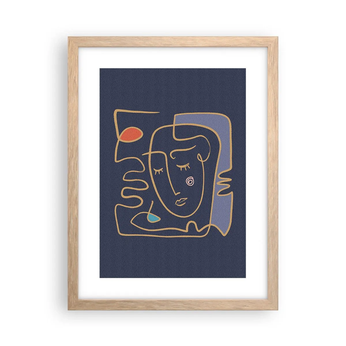 Poster în ramă de stejar deschis - În reverie - 30x40 cm