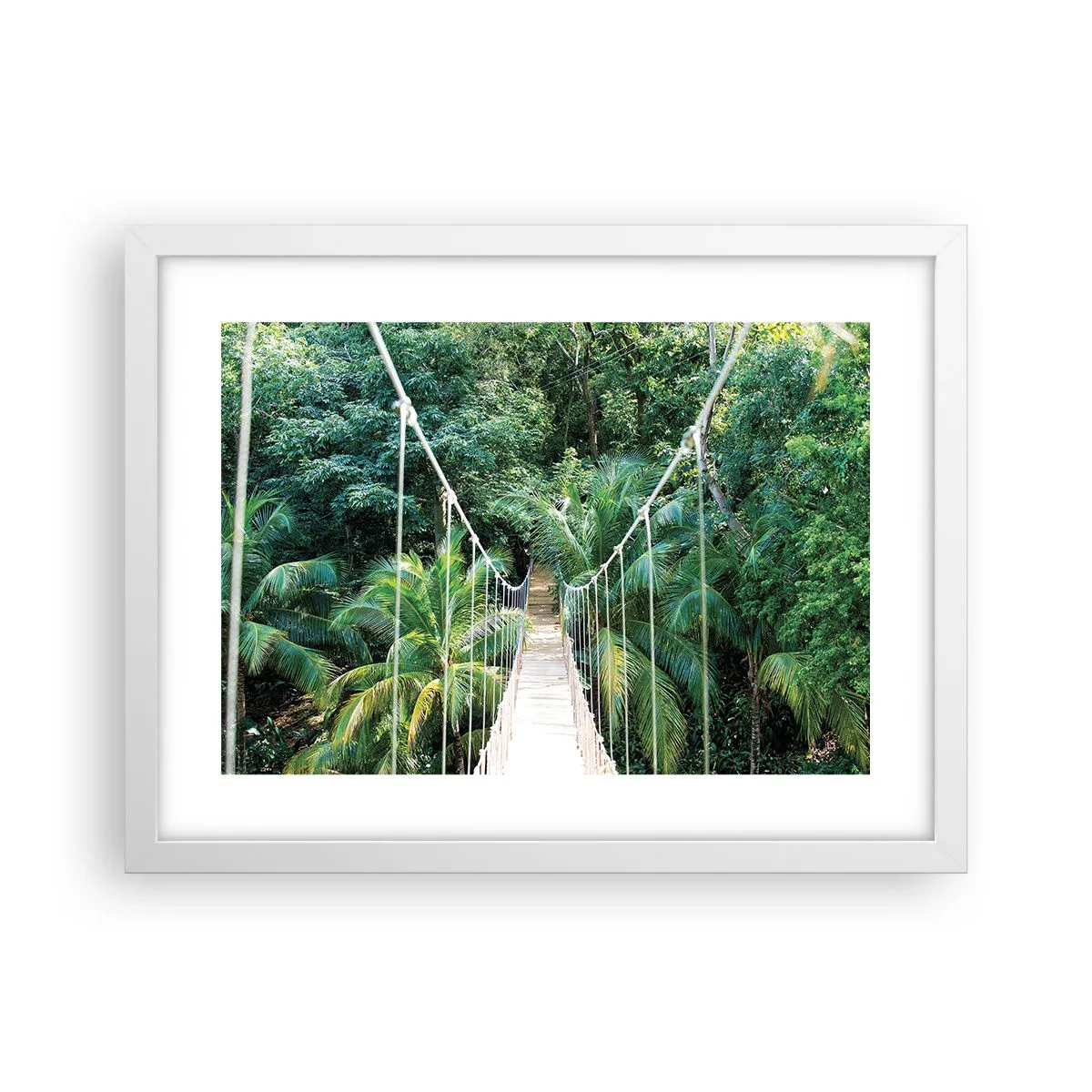 Poster în ramă albă - Welcome to the jungle! - 40x30 cm